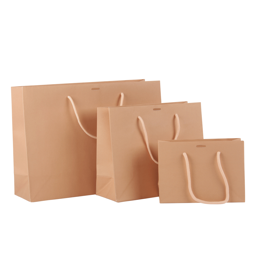 Luxe papieren draagtas zalm