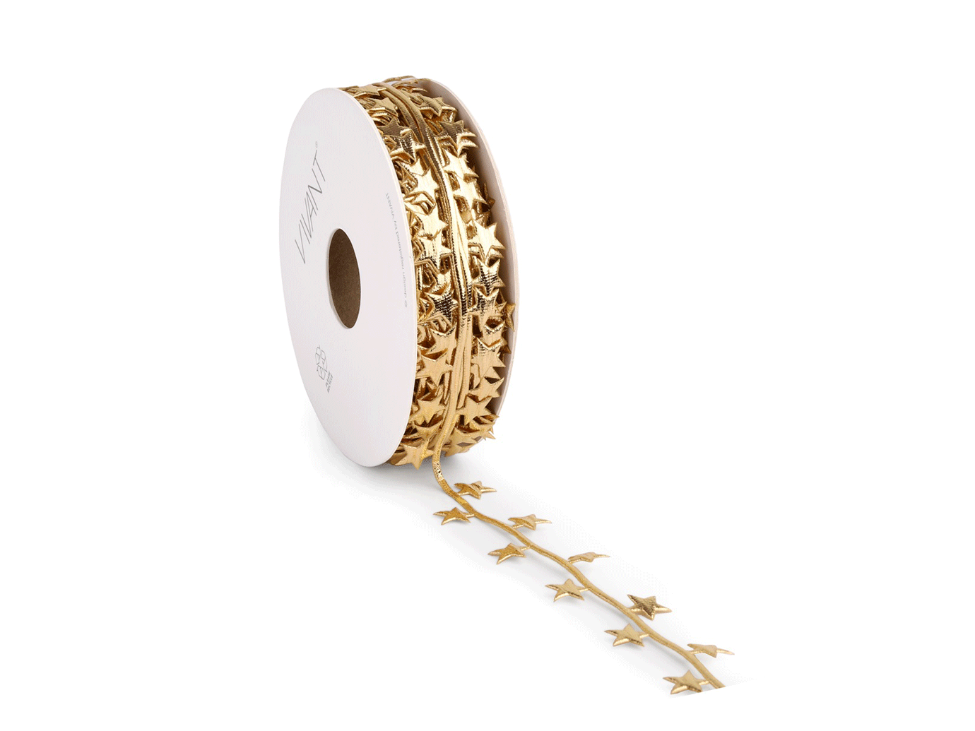 Rool 15mtr 25mm lint Starly cord goud 51