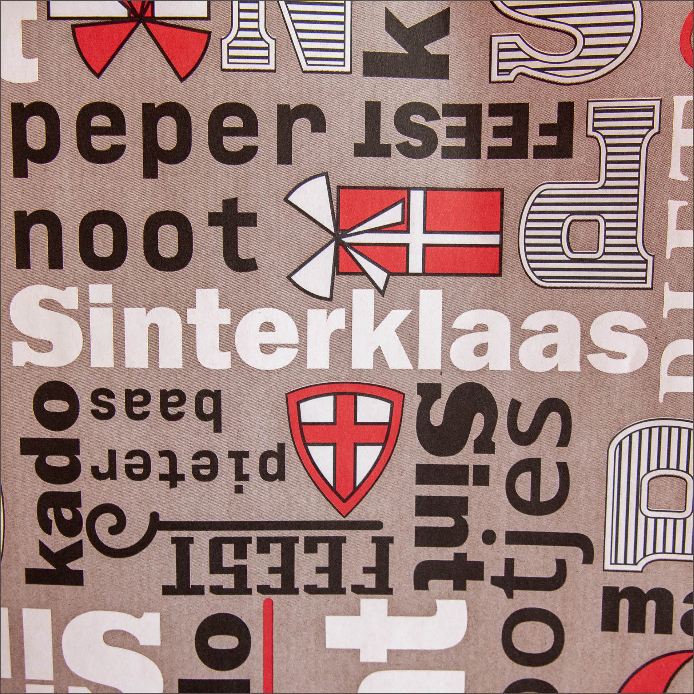 Inpakpapier Sint kadootjes