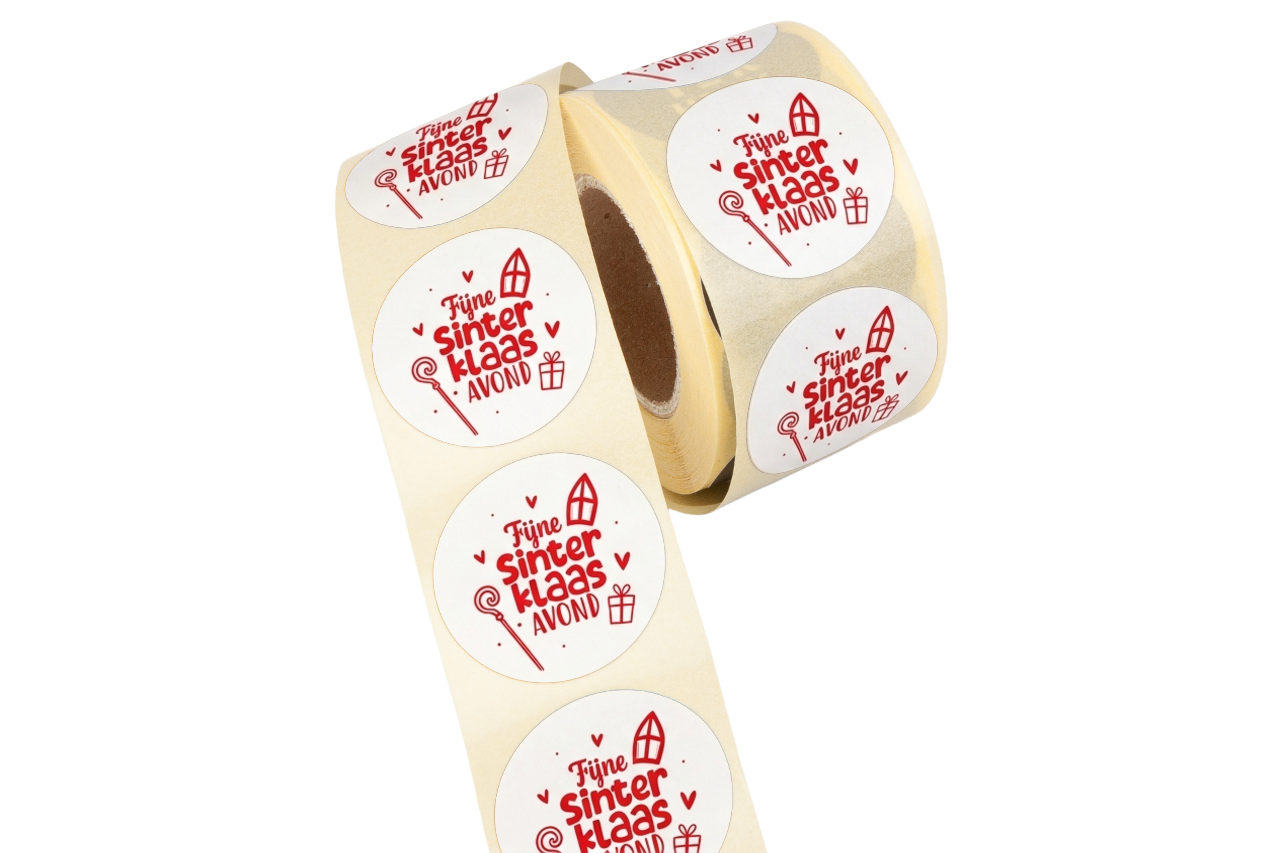 Sticker Fijne Sinterklaasavond