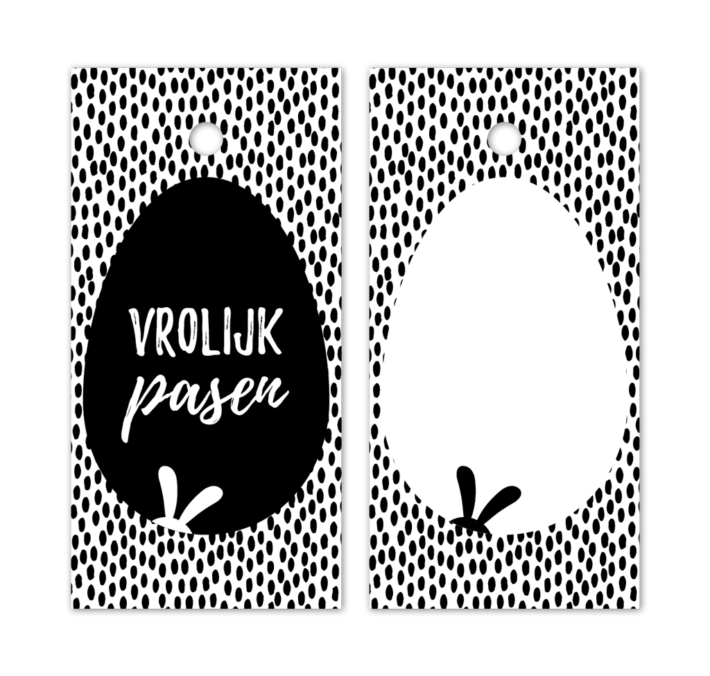 label vrolijk pasen