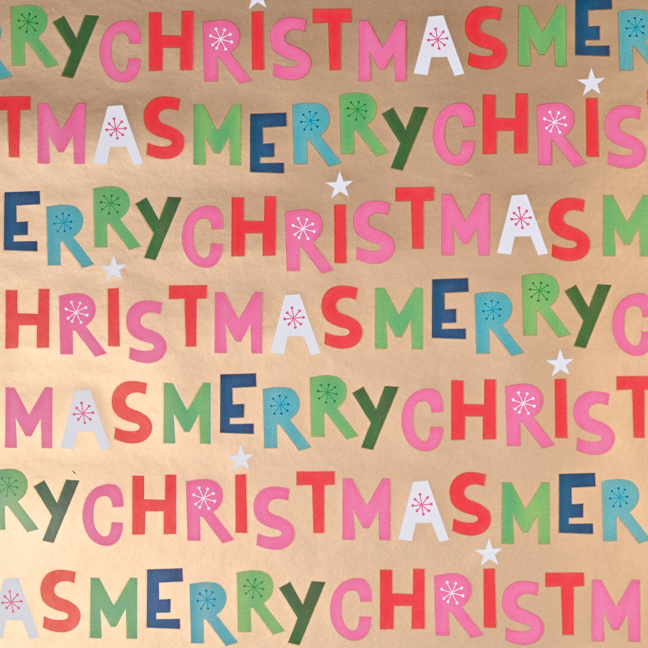 Inpakpapier Merry Christmas