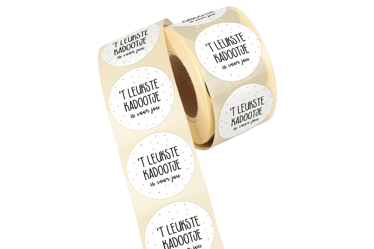 etiket 't leukste kadootje is voor jou