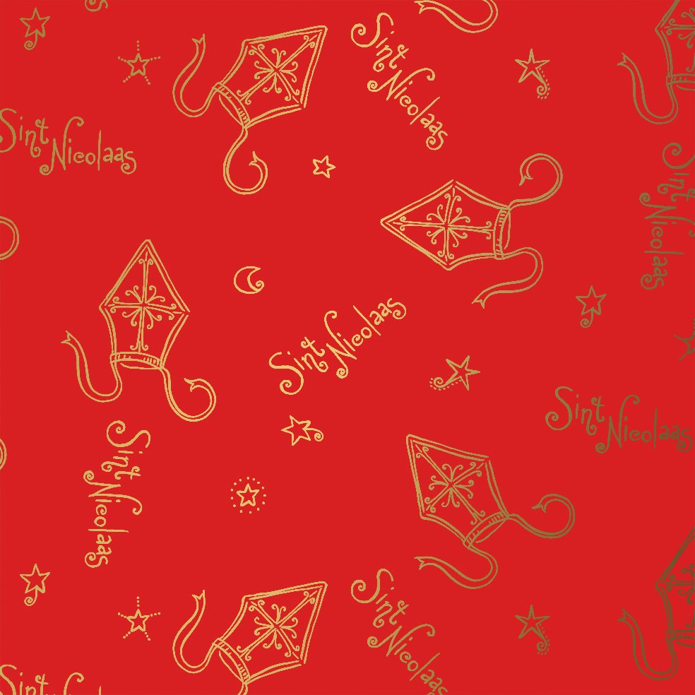 inpakpapier sinterklaas kraft sint nicolaas
