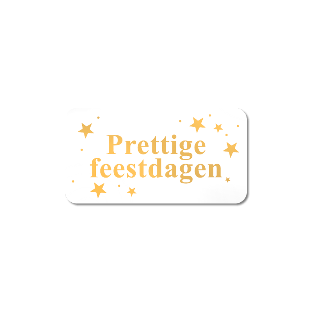 Etiket Kerst Prettige Feestdagen 
