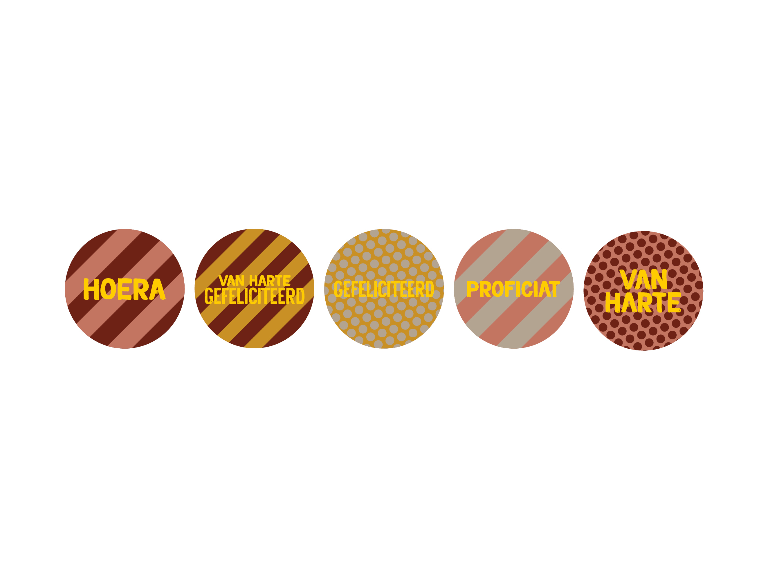 etiketten hoera assorti