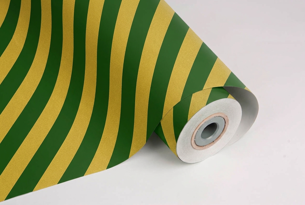Inpakpapier Forest Gold Stripe 