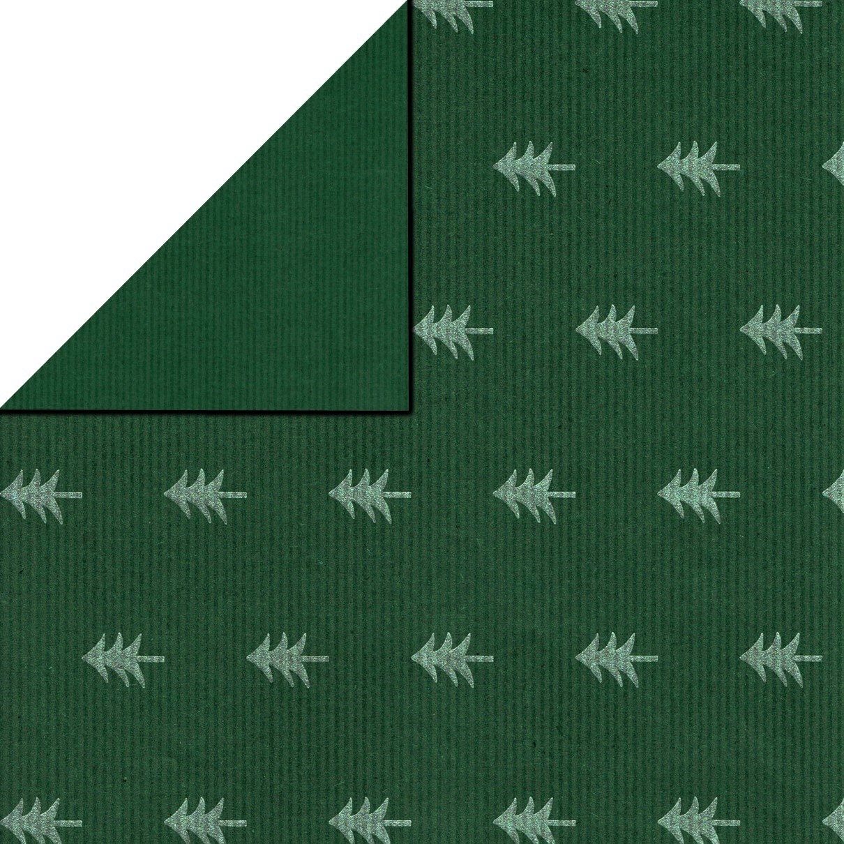 Inpakpapier Kerstboom GroenZilver