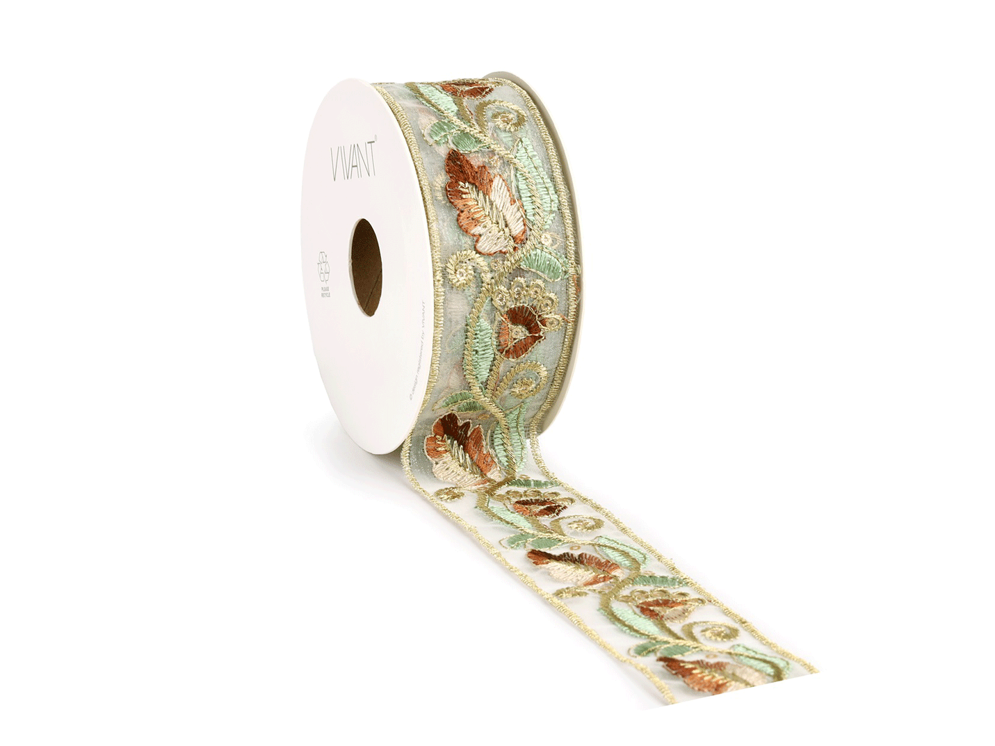 Rol 4.5m lint Precious bruin Goud 