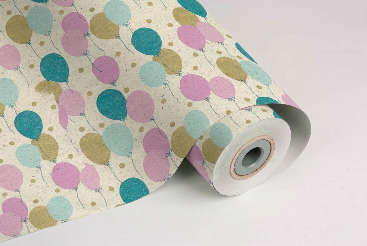 inpakpapier balloons graspapier