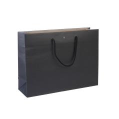 Luxe papieren draagtas zwart