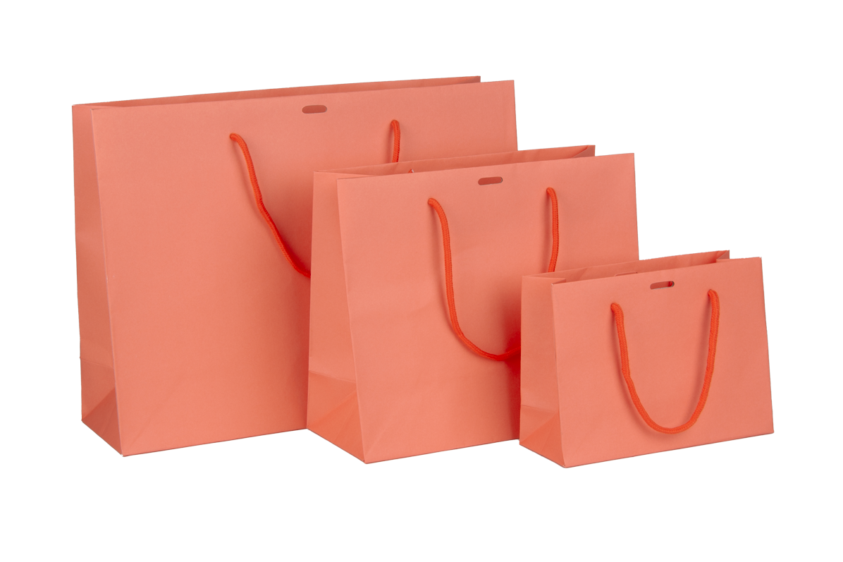 Luxe papieren draagtassen Coral