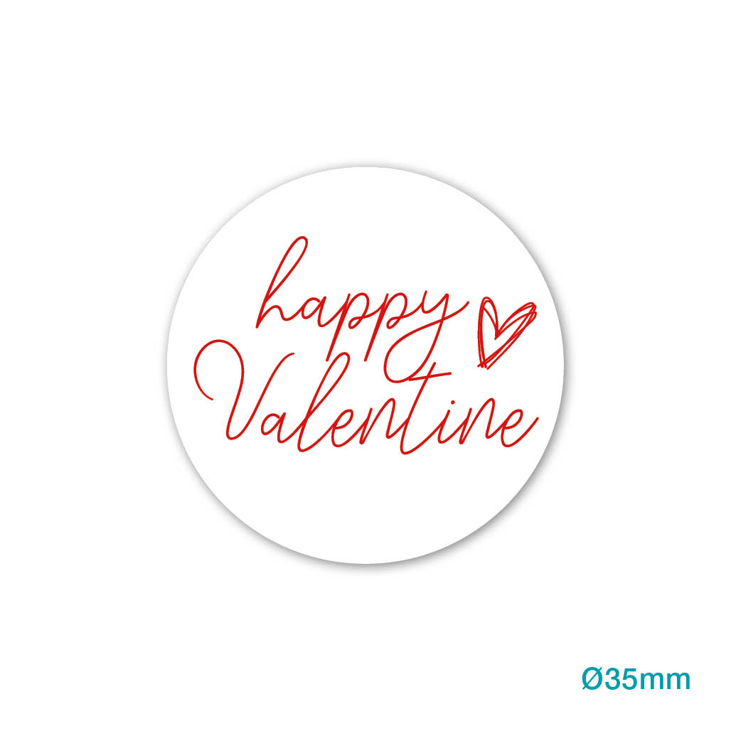 etiket happy valentine