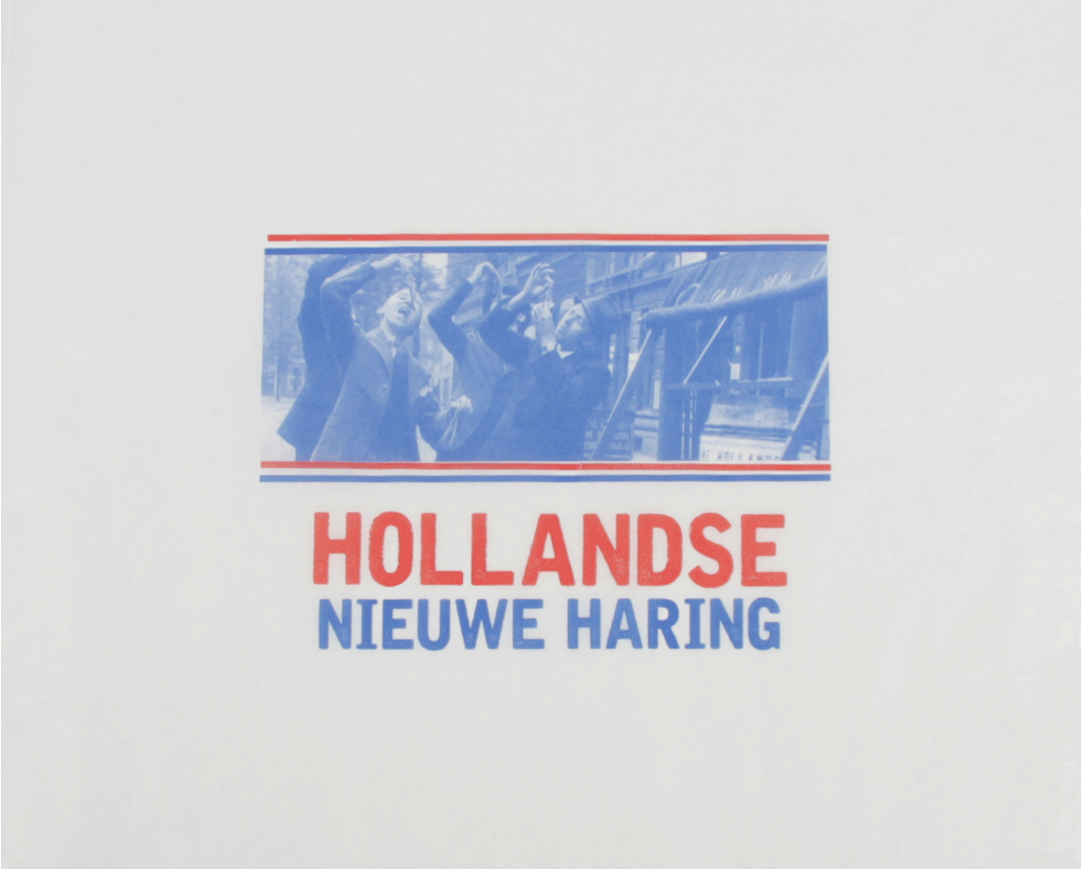 Edelpak visvellen met opdruk 'hollandse nieuwe haring'