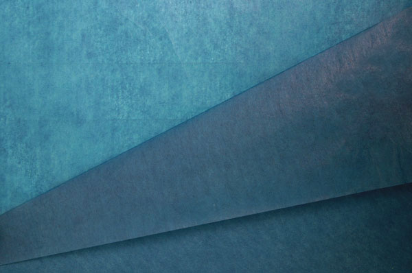 zijdevloei petrol blauw