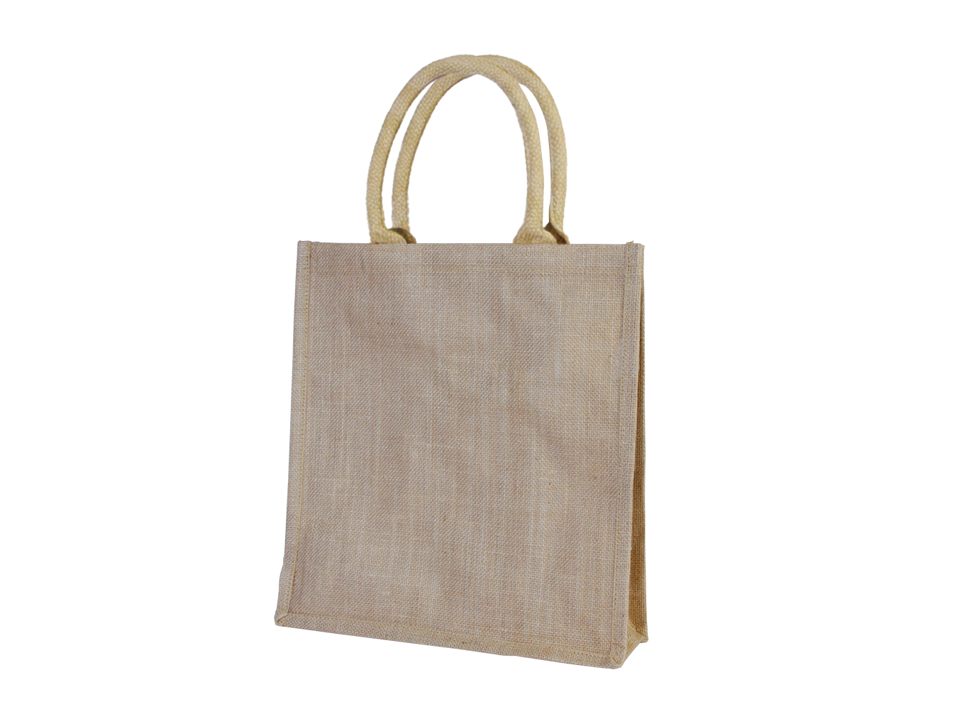 Jute draagtas/shopper naturel 32x10x34