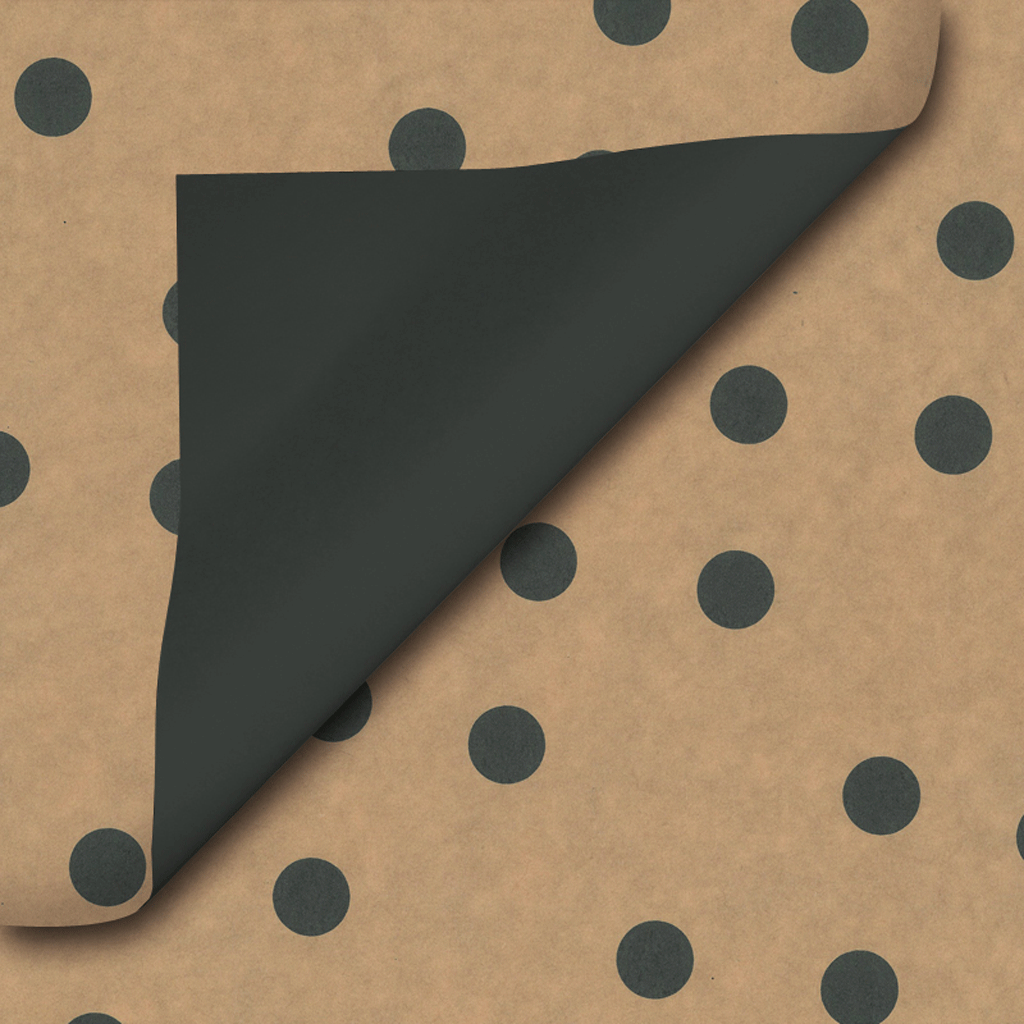 rol 100mtr papier KW112 30cm Nature Dots dubbelzijdig