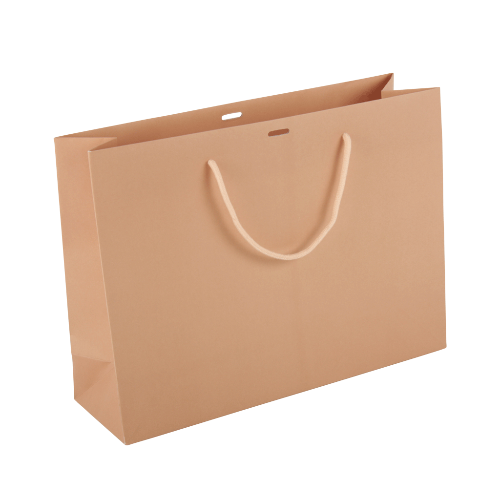 Luxe papieren draagtas zalm
