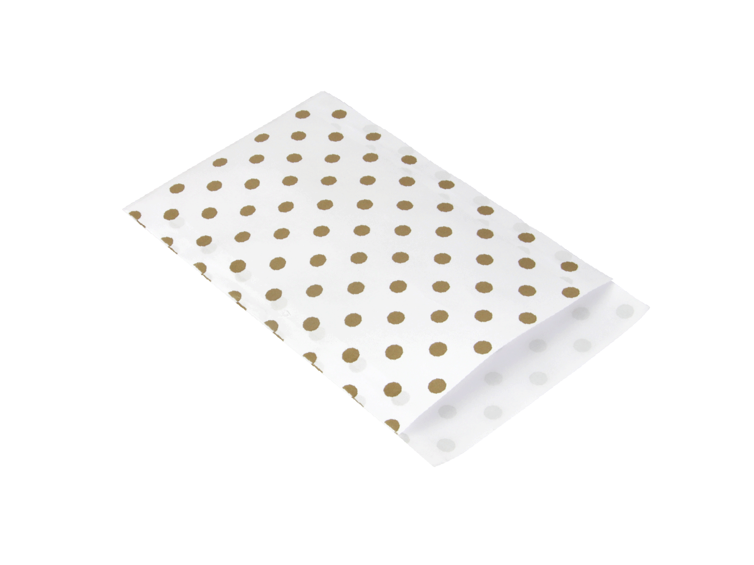 cadeauzakje golden dots
