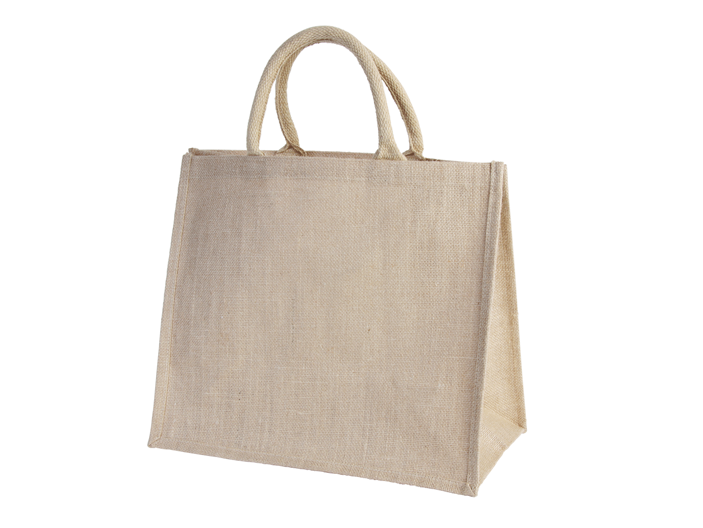 Jute draagtas/shopper naturel