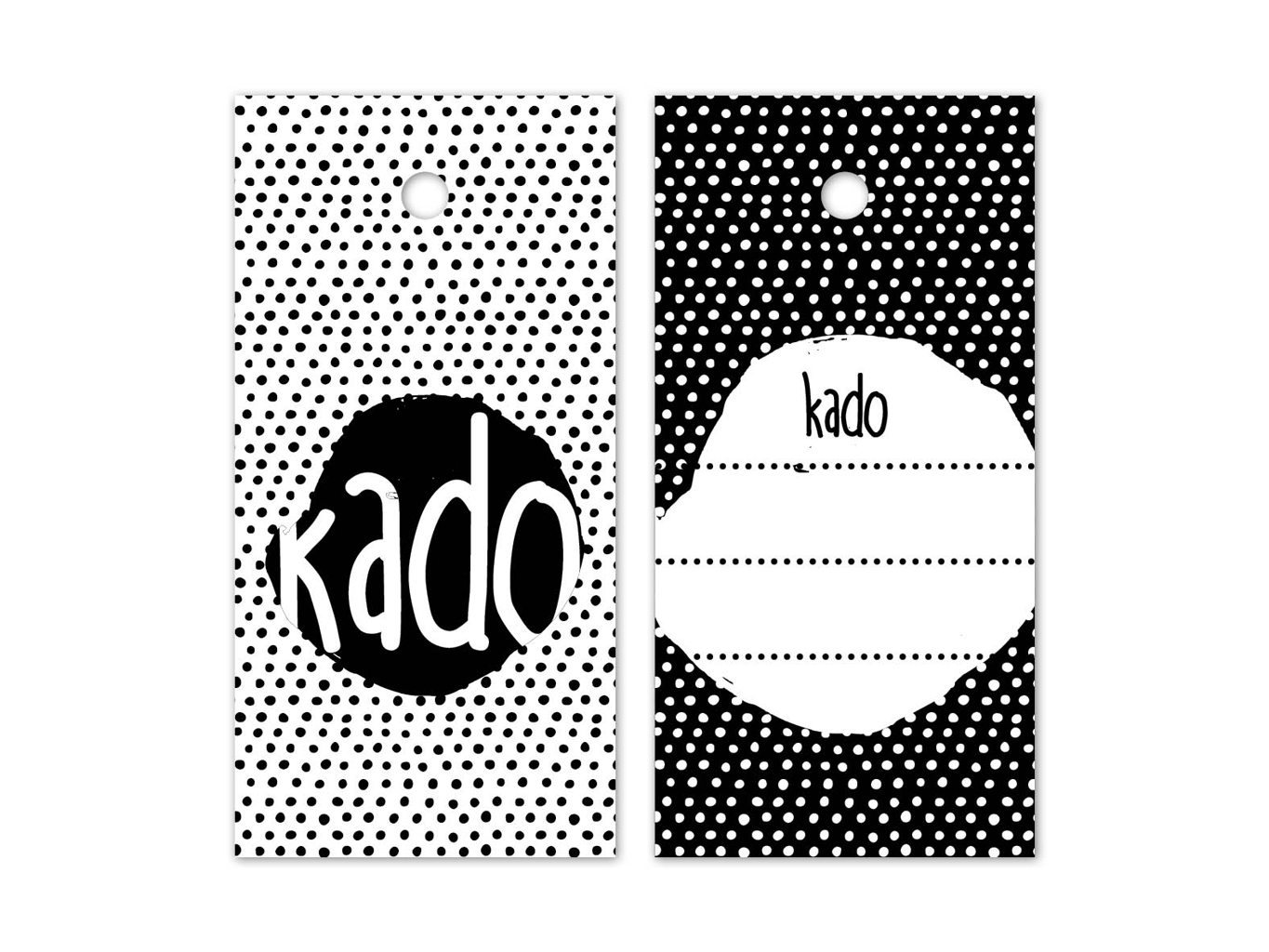 hangkaartje label kado