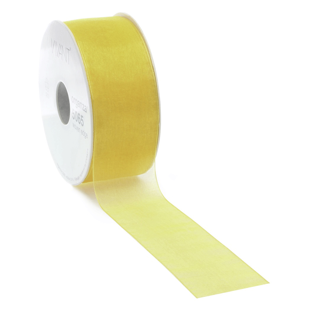 Organza lint Geel 