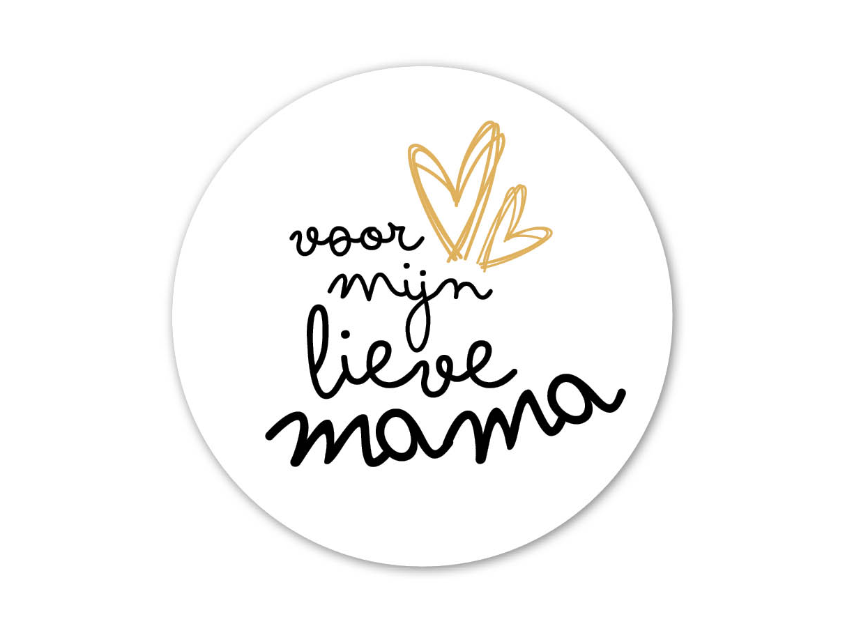 Etiket voor mijn lieve mama