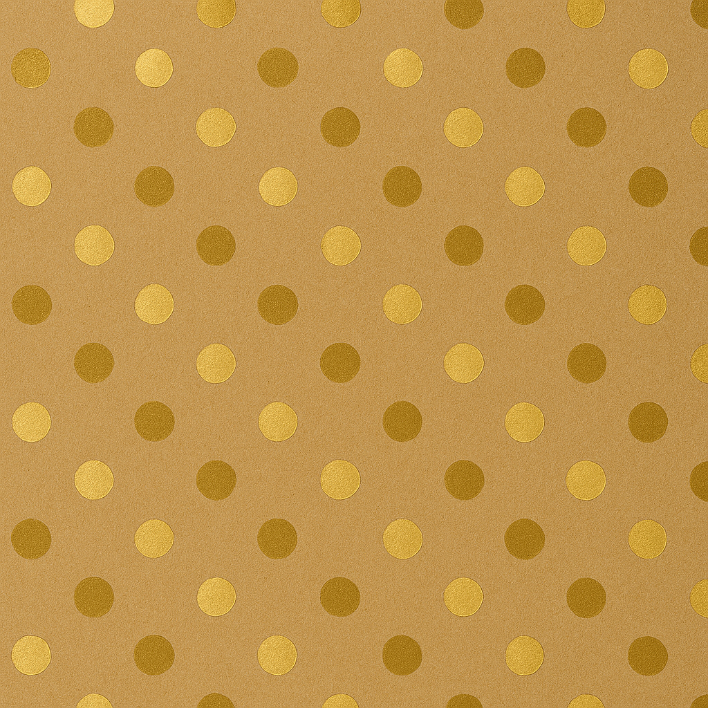 inpakpapier golden dots
