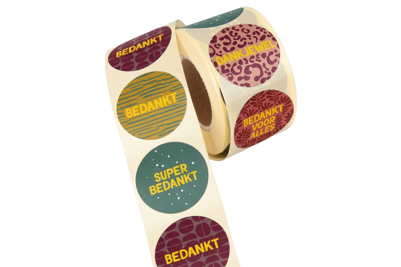 stickers bedrukt assorti