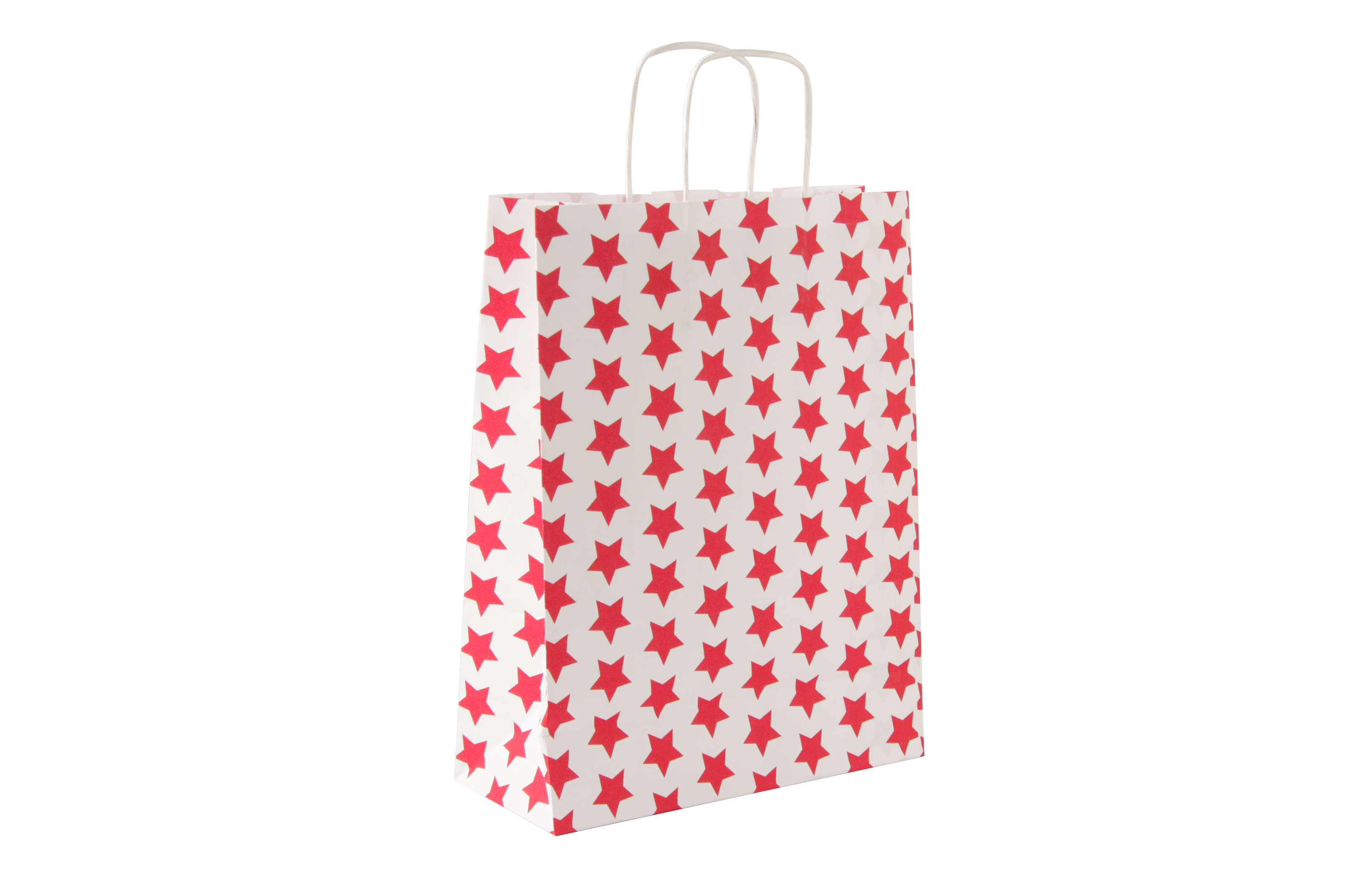 Kerst Draagtassen Stars Red 
