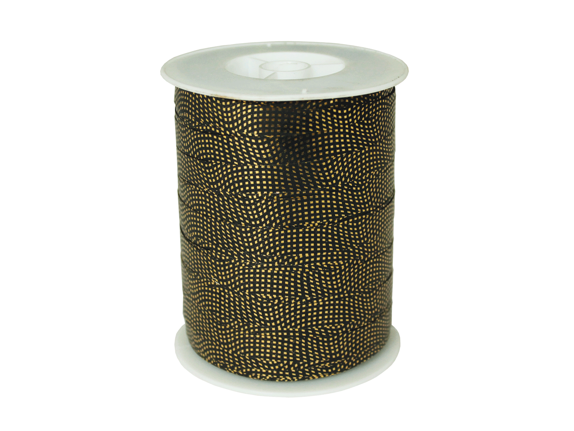 Krullint metallic wave zwart