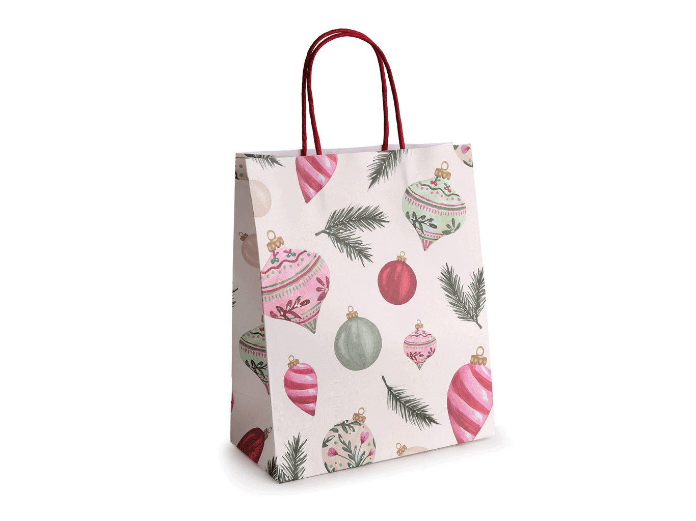 Pak à 10 papieren tas Christmas 