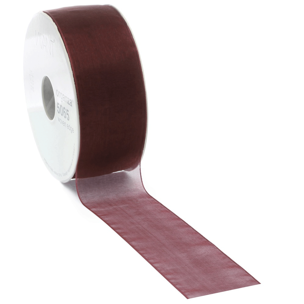 Organza lint Bordeaux