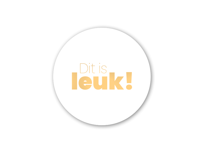 etiket dit is leuk