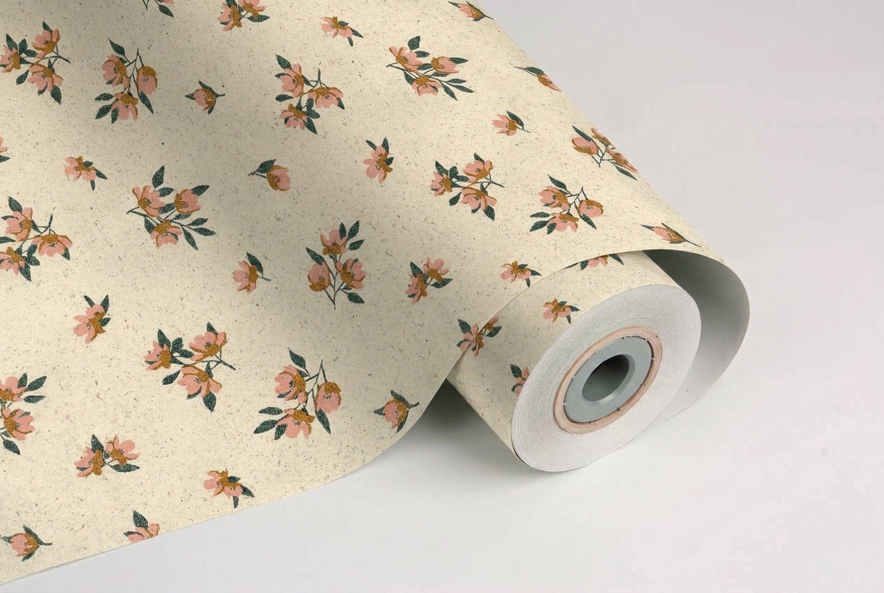 inpakpapier floral grass paper