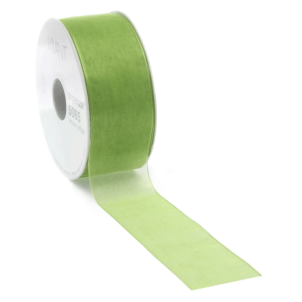 Organza lint Appelgroen 