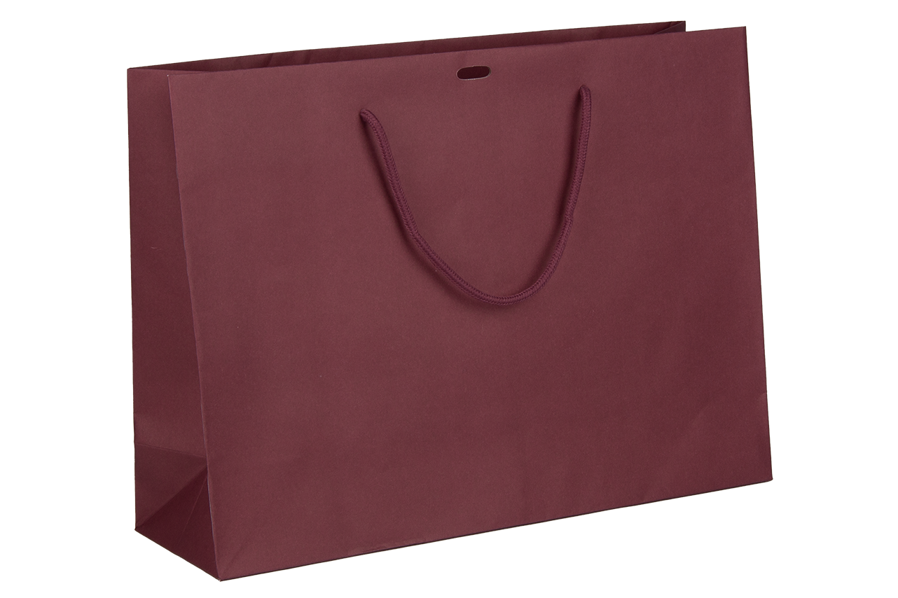 Luxe papieren draagtassen bordeaux