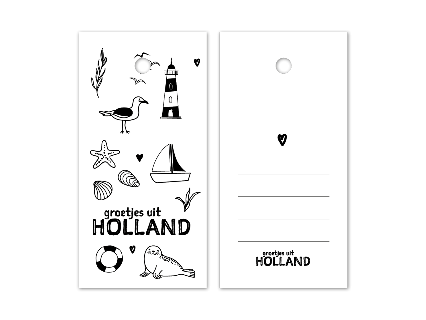hangkaartjes 