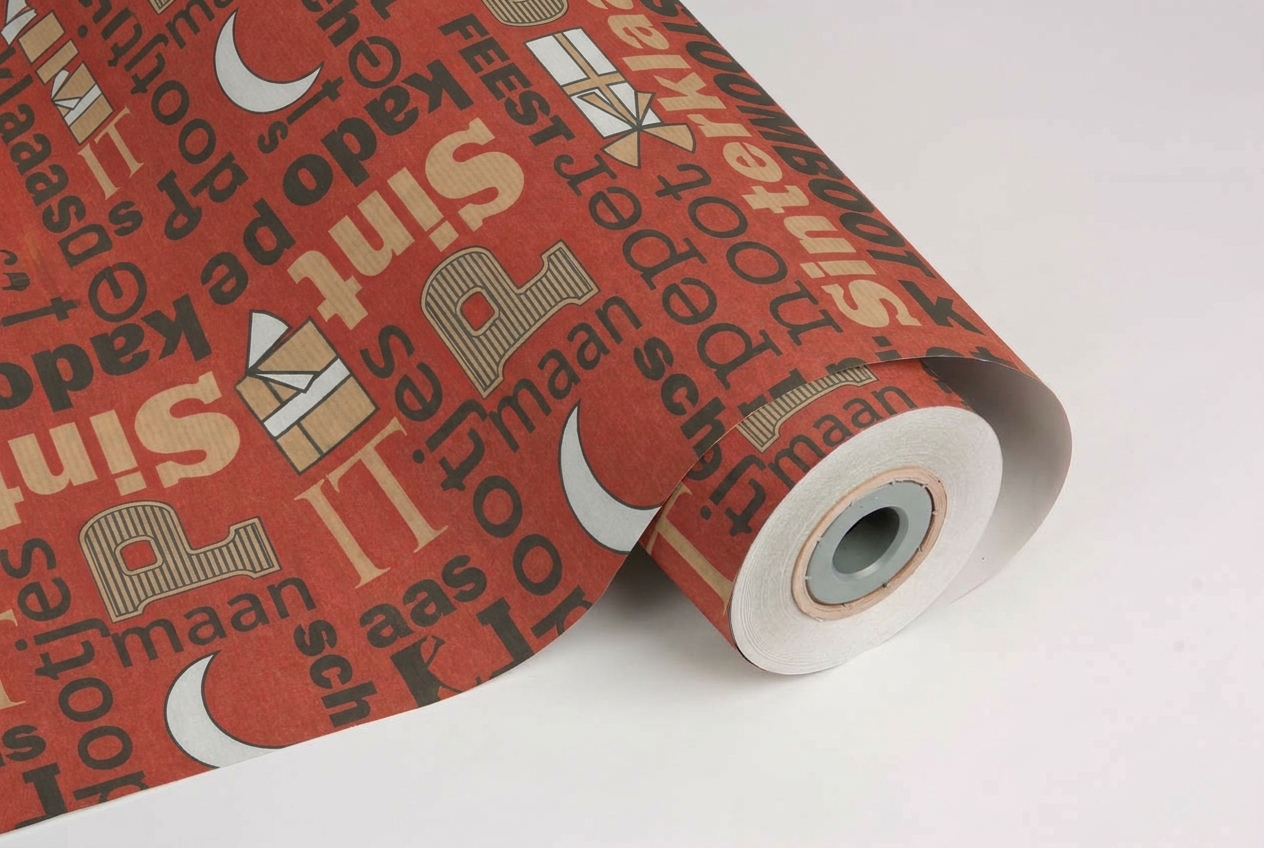 inpakpapier sint kadootjes kraft
