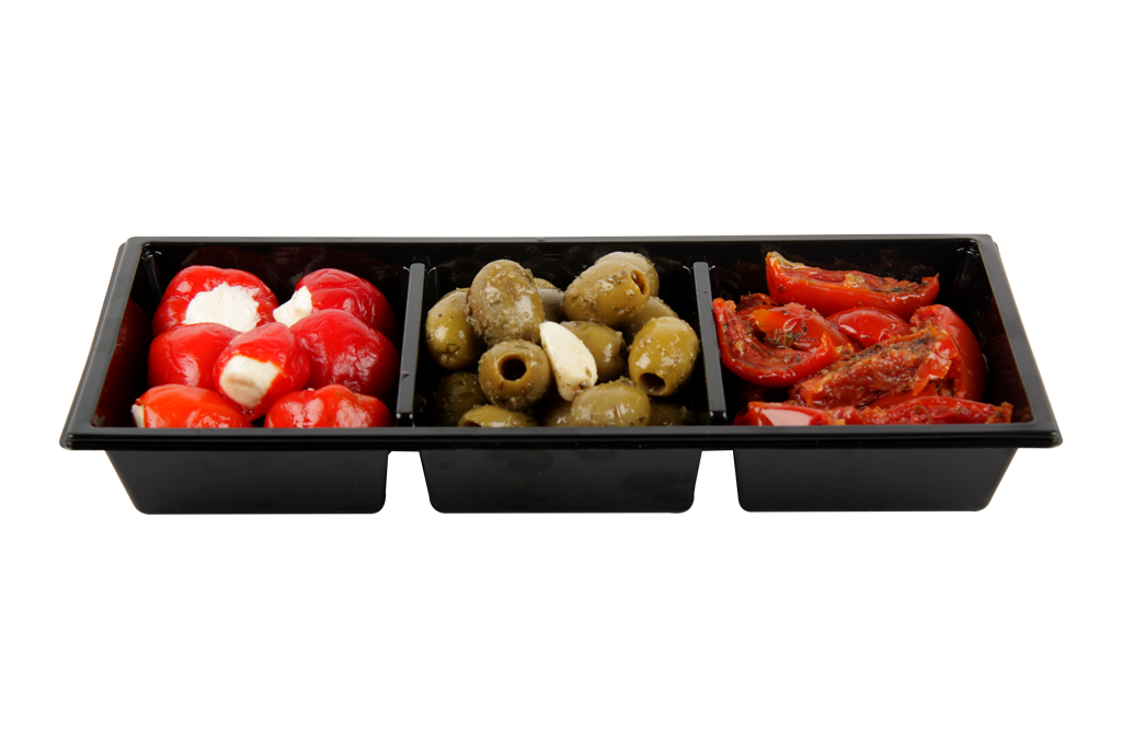 Tapas bak 3-vaks gevuld