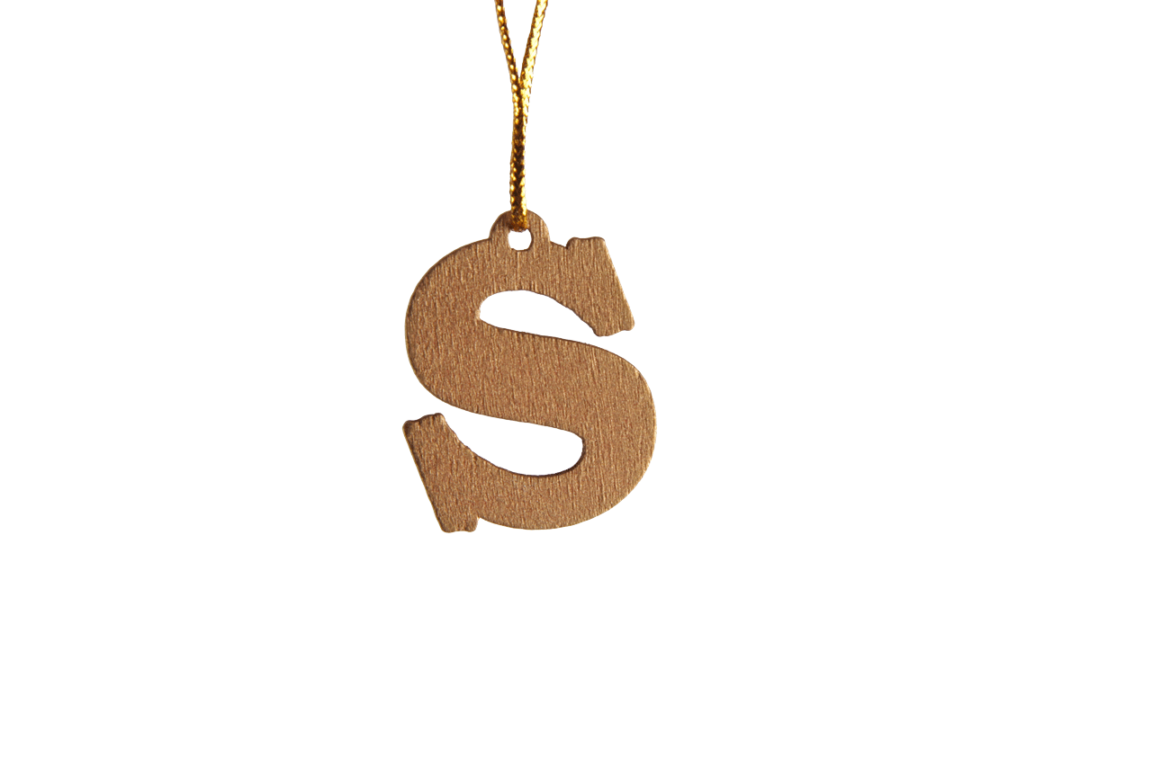 decohanger letter s goud