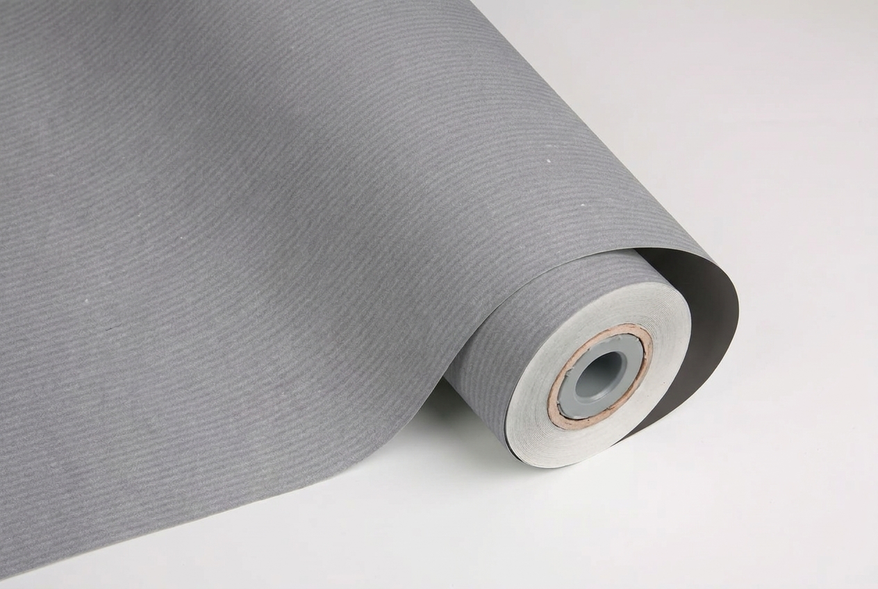 inpakpapier kraft zilver zwart dubbelzijdig