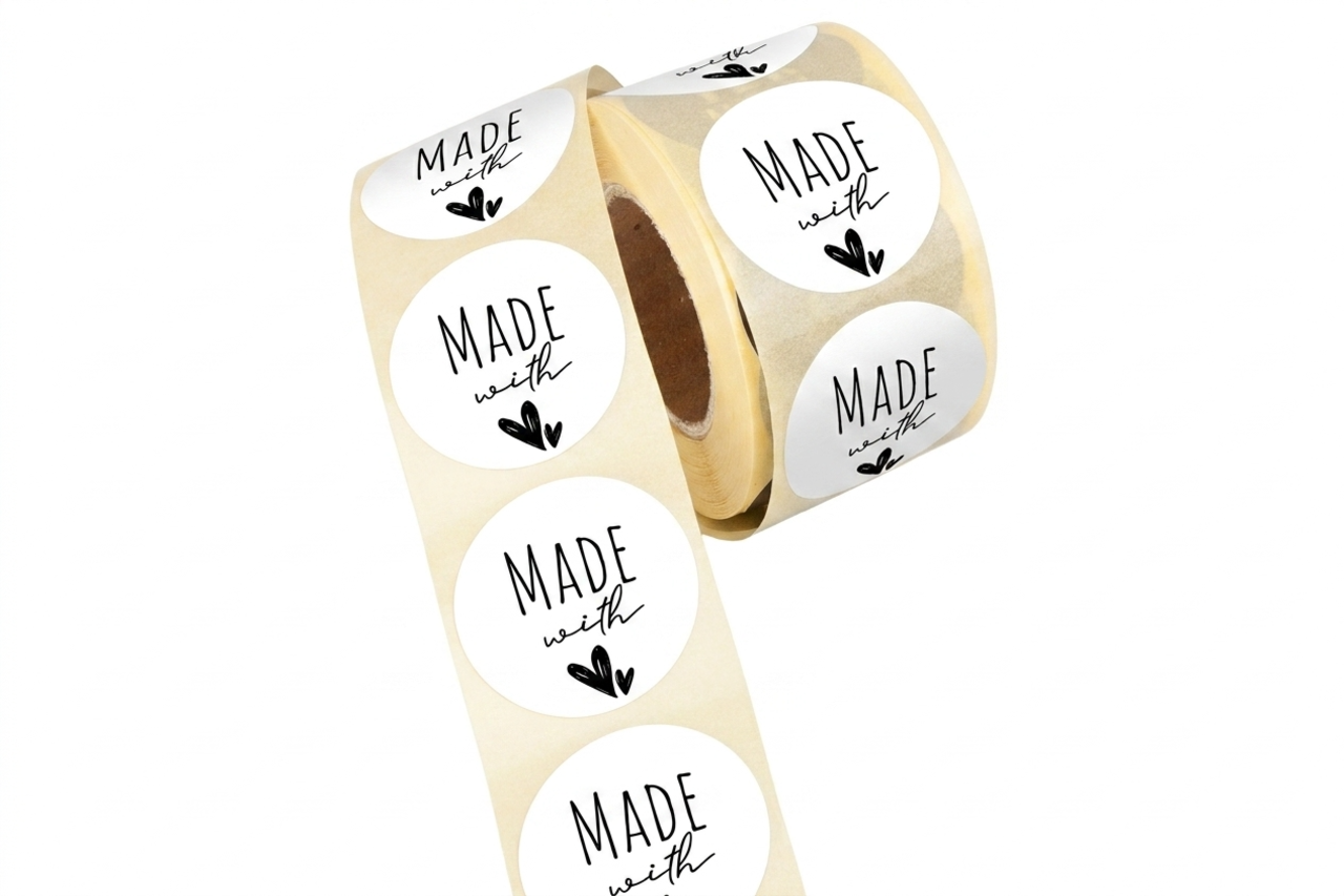 etiket made with love