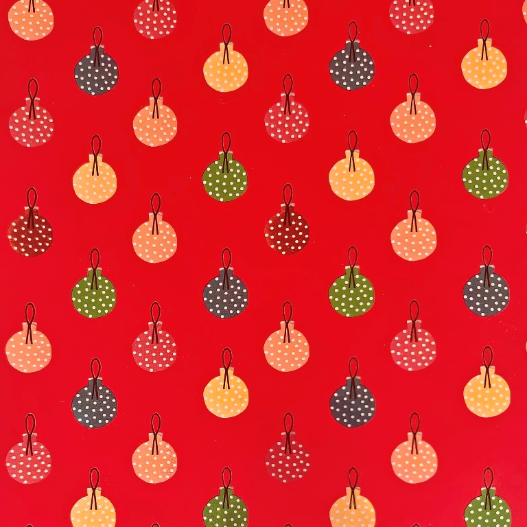 Inpakpapier Christmas Ornaments