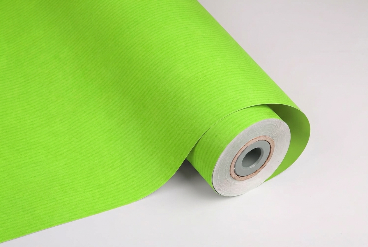 inpakpapier uni lime kraft