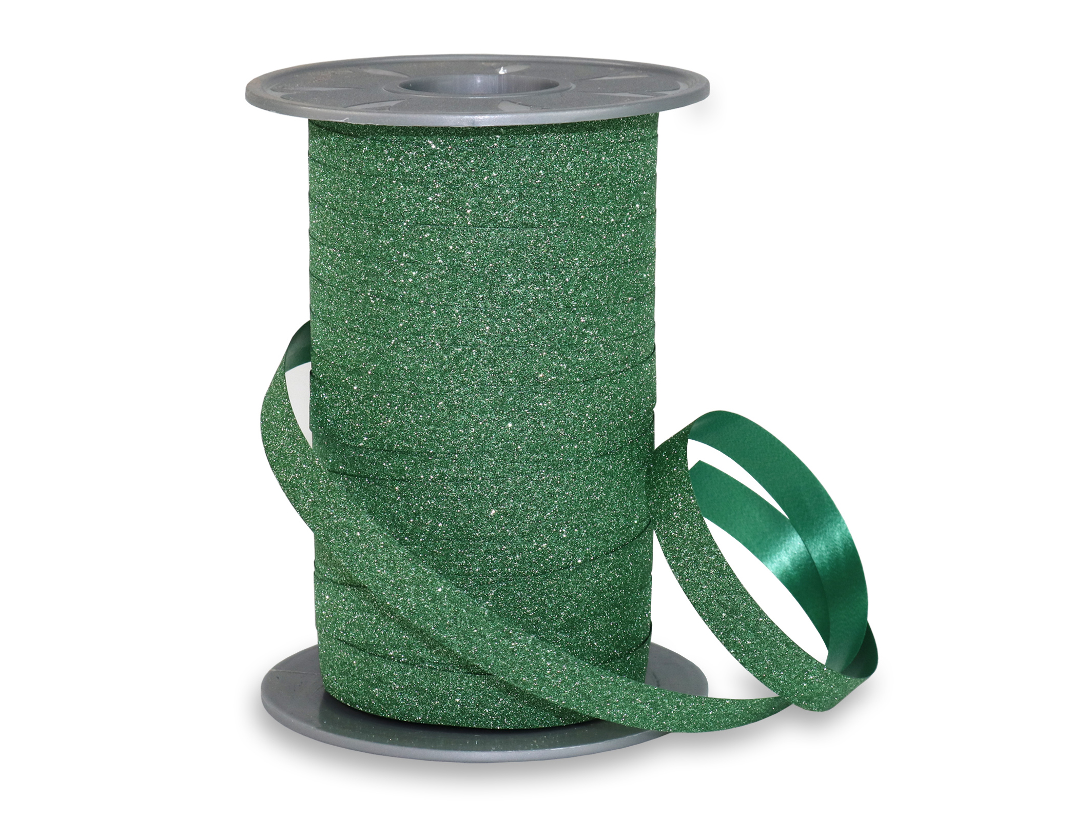 Krullint Poly Glitter Donkergroen 