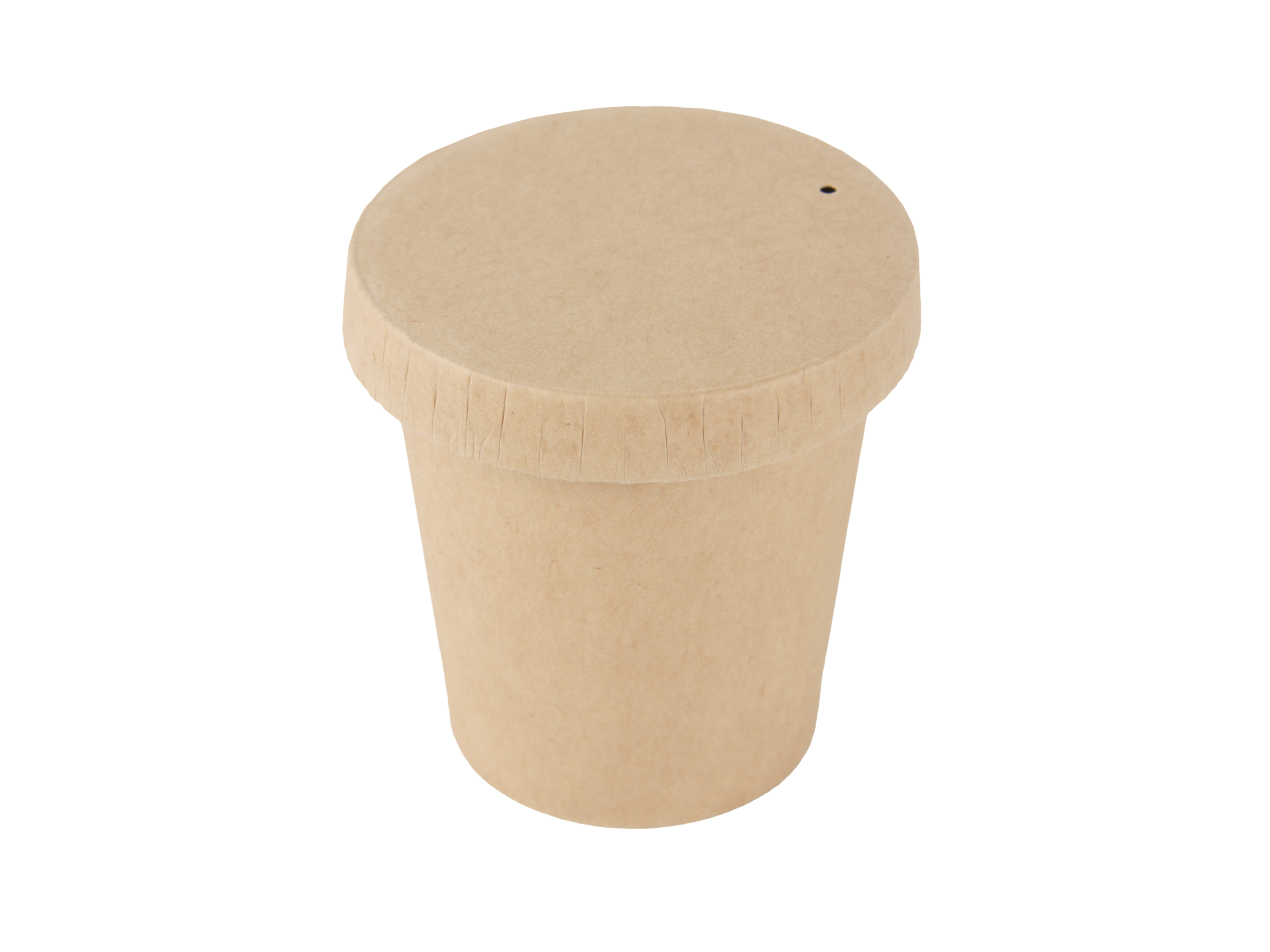 Kraft cups bruin met kraft deksel