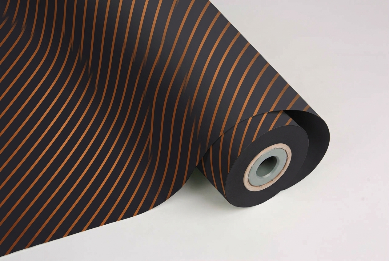 inpakpapier stripes bordeaux