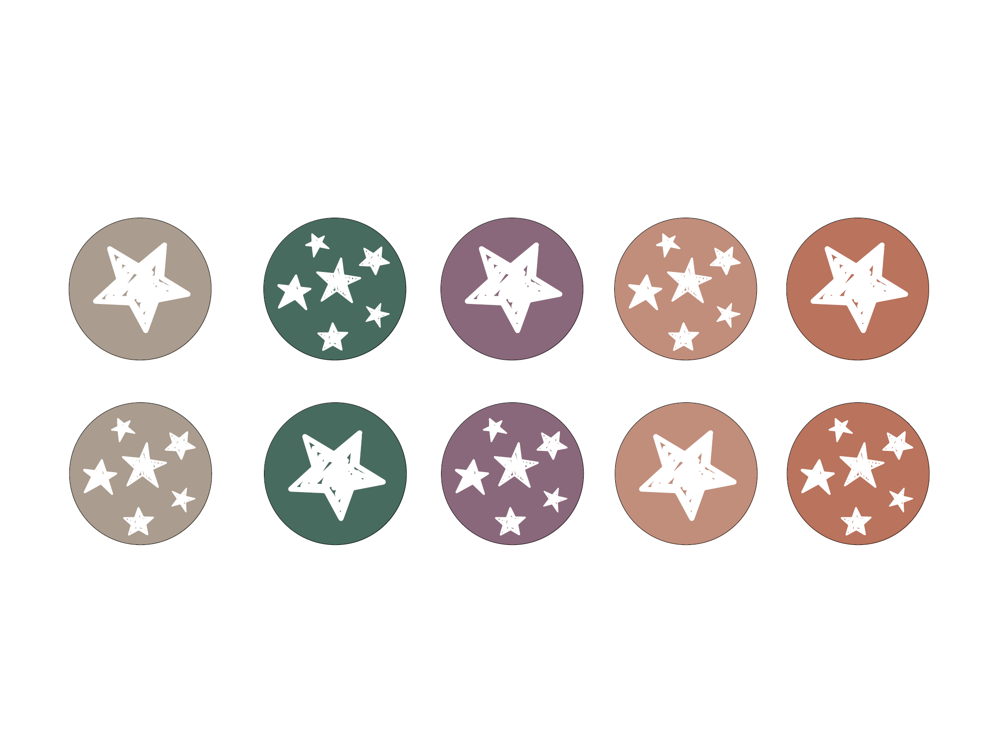 etiket stars 