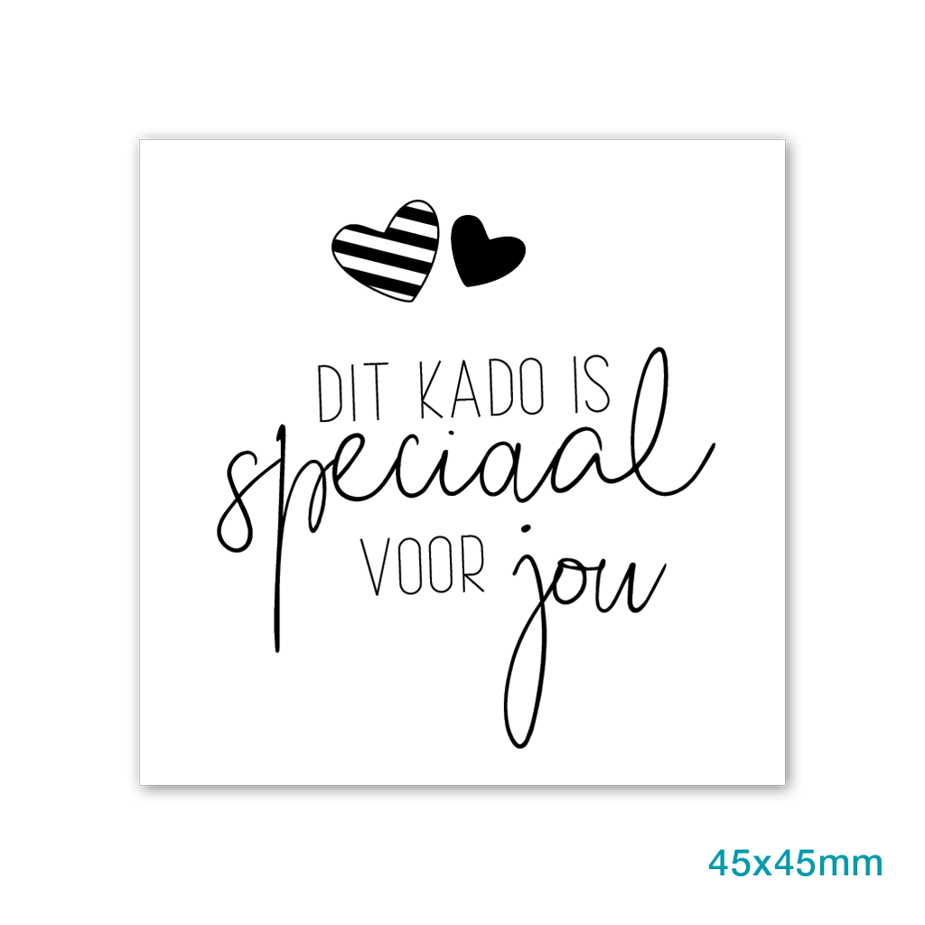etiket dit kado is speciaal voor jou